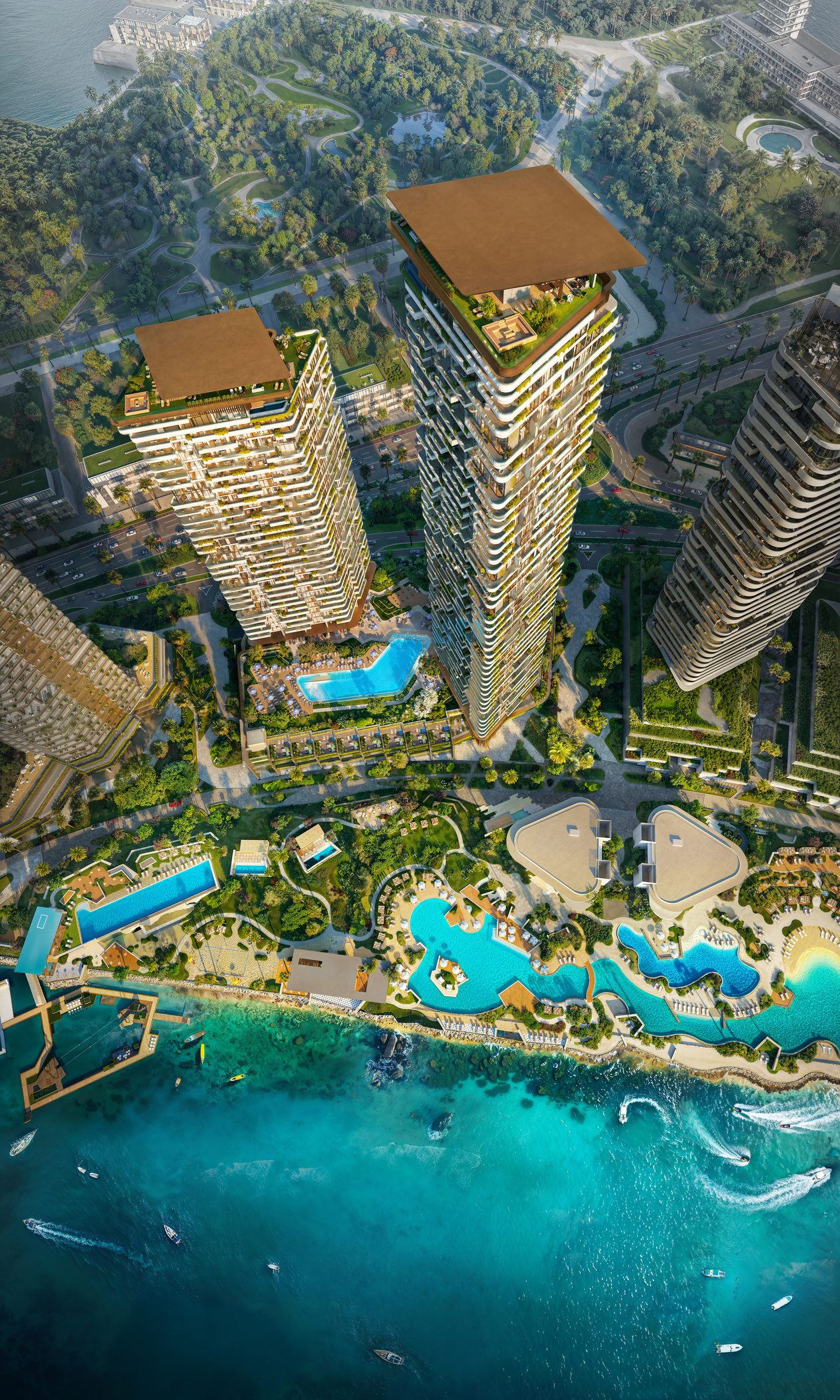 Dubai waterfront development render