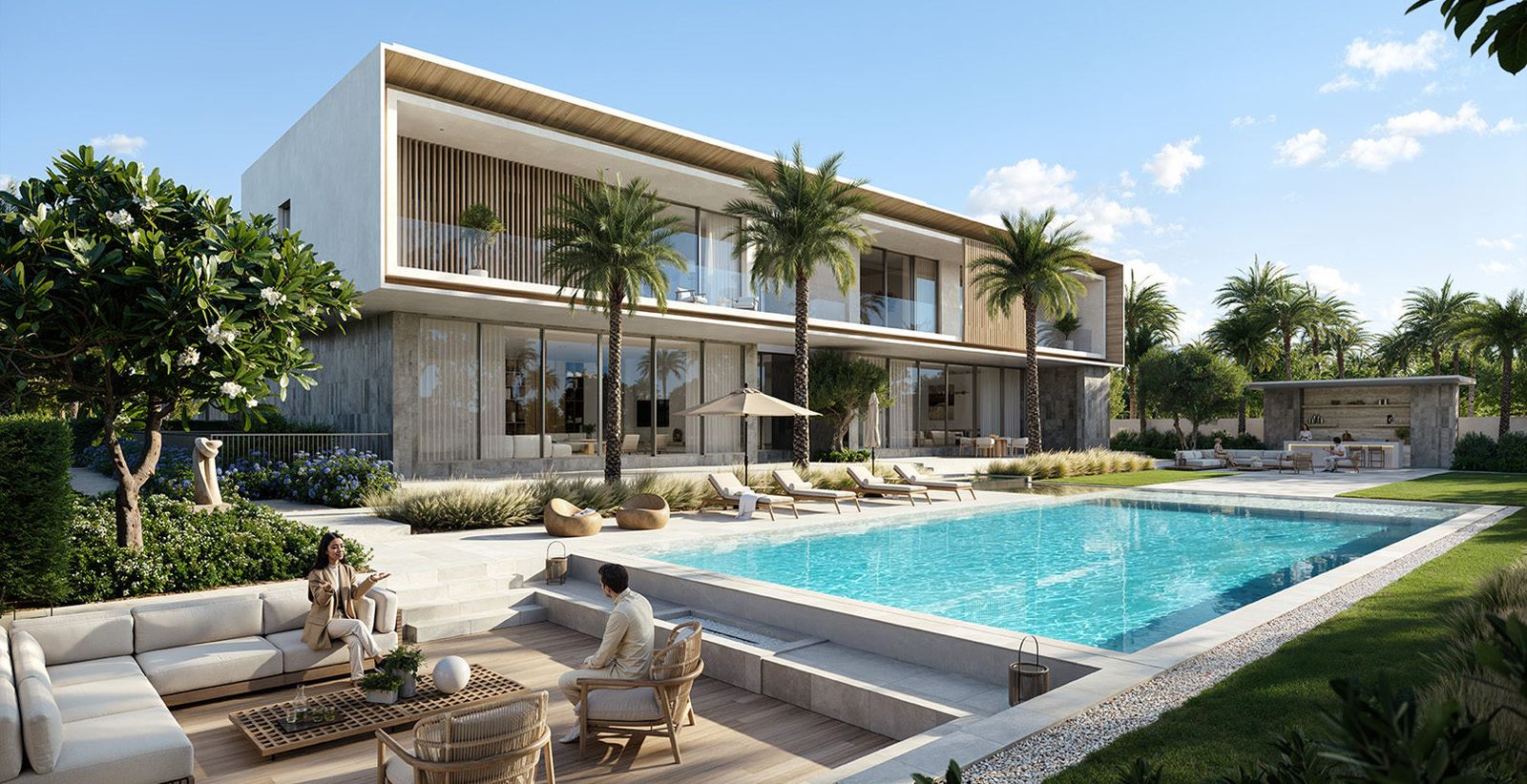 Lavita mansion pool terrace and lounge deck